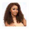 SDD Pixie Curls — 22″ 13x4 frontal curly 100% human hair wig in natural black — view 3
