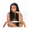 Curly Frontal — 10″ 13x4 water wave 100% human hair wig in natural black — view 2
