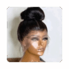 loikjhtf Queen Unit – 360 Degrees Peruvian Glueless Lace Wig — 20″ 360° straight — 100% human hair in natural black — view 2