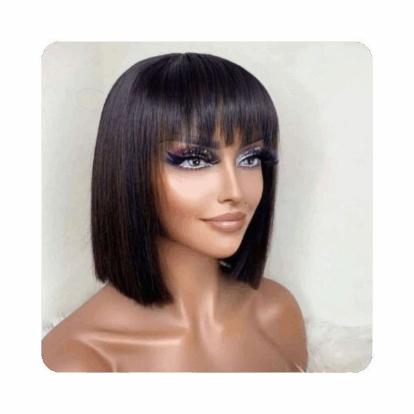 uky,mnb Inothando Unit – Peruvian Fringe Wig Grade 13A — 18″ glueless straight — 100% human hair in natural black — view 2