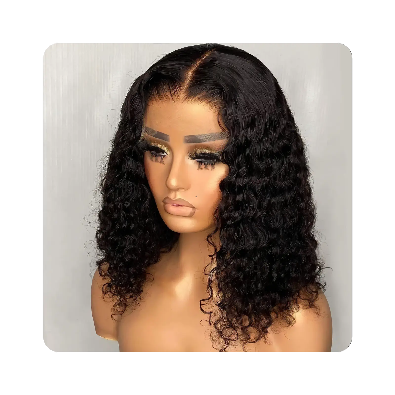The Natural Pivot in natural black, showing its defined Jerry curl texture