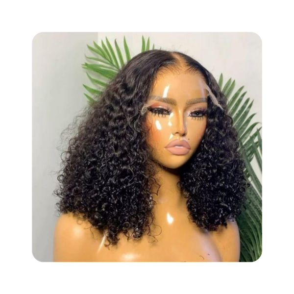 The Dominion — 16″ 5x5 glueless water wave 100% human hair wig in natural black — view 2