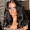5x5 CLOSURE The Medusa 20” — 13x4 frontal curly 100% human hair wig in natural black — view 4