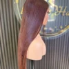 The Boss Belle 24-inch colour 350 straight raw human hair wig, side view on a mannequin.